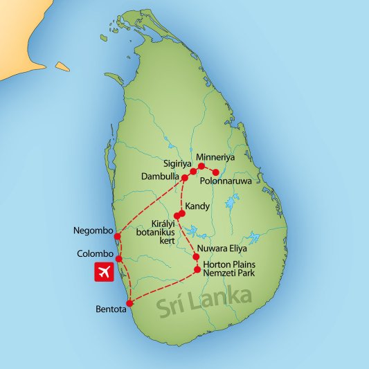 Srí Lanka-körutazás Tengerparti Hosszabbítással 14 Nap / 12 éj