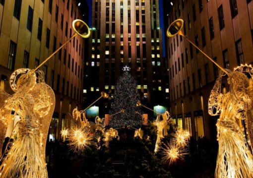 New York City  - művészet és design ünnepi hangulatban